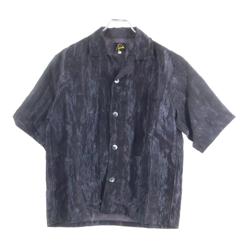 Needles(ニードルス) 24SS Cabana R/N Bright Cloth Uneven Dye Shirt ブライトクロス レーヨン/ナイロン カバナシャツ ブラウン