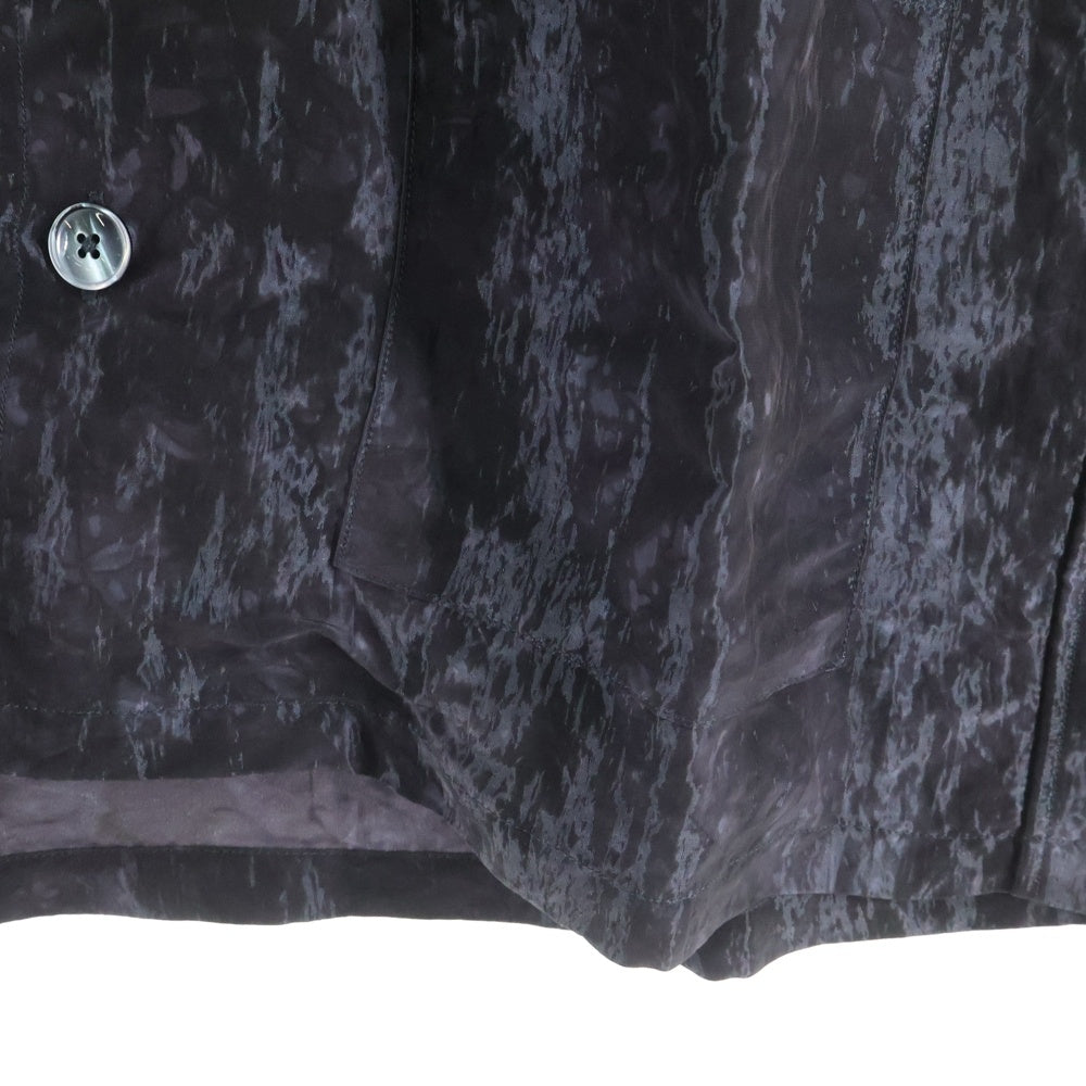 Needles(ニードルス) 24SS Cabana R/N Bright Cloth Uneven Dye Shirt ブライトクロス レーヨン/ナイロン カバナシャツ ブラウン