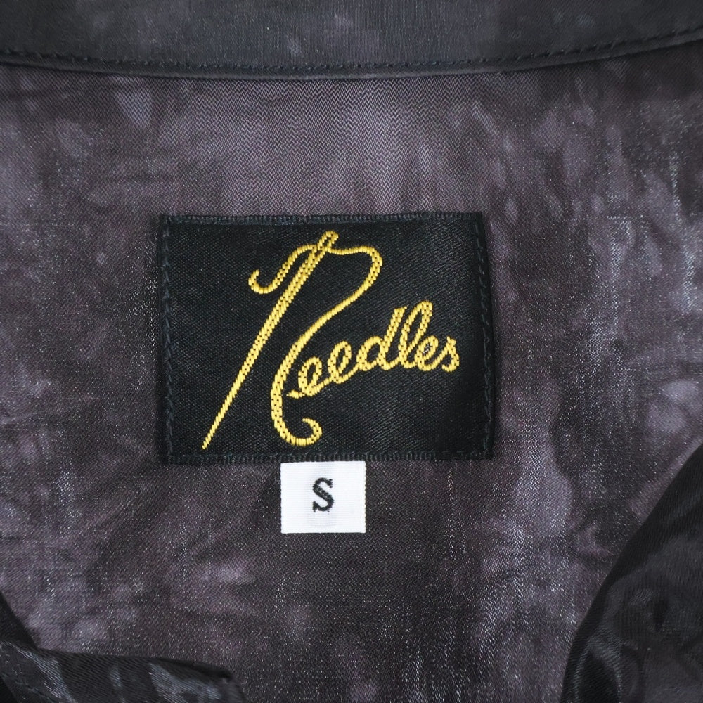 Needles(ニードルス) 24SS Cabana R/N Bright Cloth Uneven Dye Shirt ブライトクロス レーヨン/ナイロン カバナシャツ ブラウン