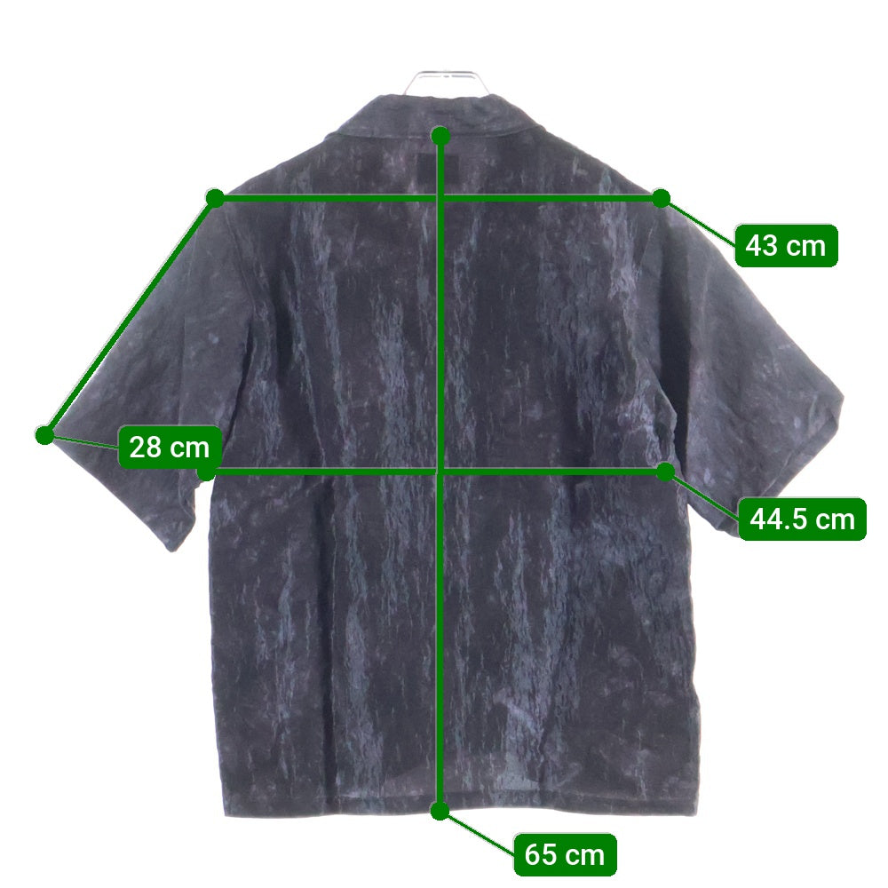 Needles(ニードルス) 24SS Cabana R/N Bright Cloth Uneven Dye Shirt ブライトクロス レーヨン/ナイロン カバナシャツ ブラウン