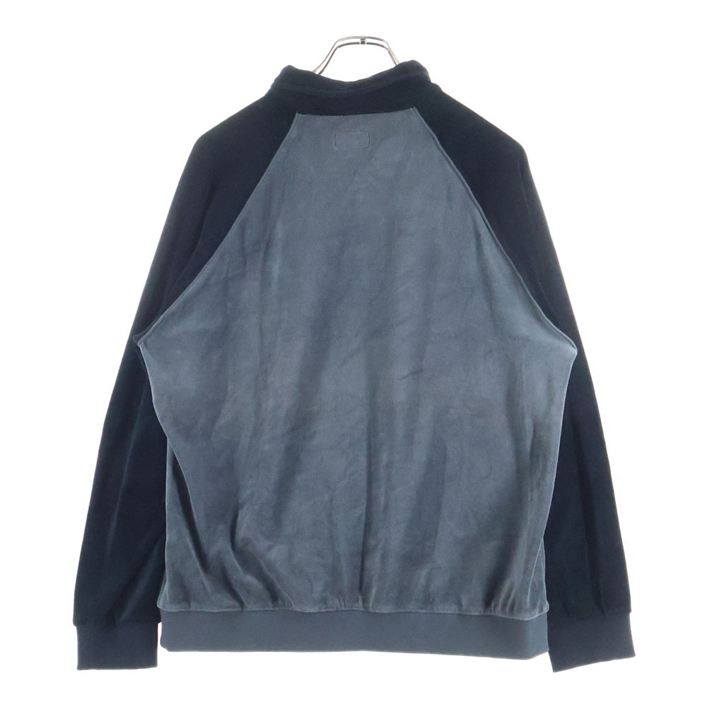 SUPREME(シュプリーム) 19SS Stripe Velour Raglan L/S Polo ストライプ ベロア ラグラン 長袖シャツ ブラック