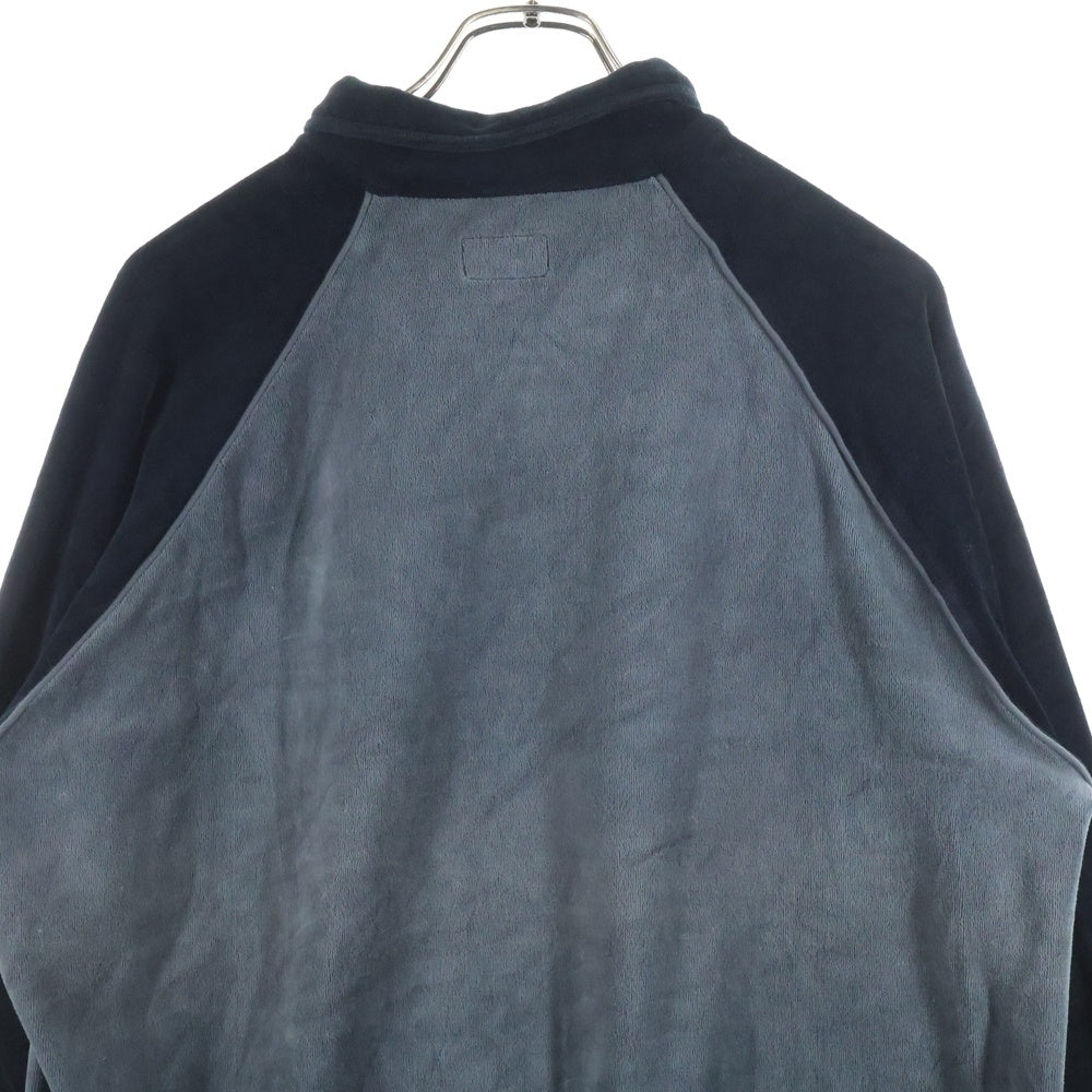 SUPREME(シュプリーム) 19SS Stripe Velour Raglan L/S Polo ストライプ ベロア ラグラン 長袖シャツ ブラック