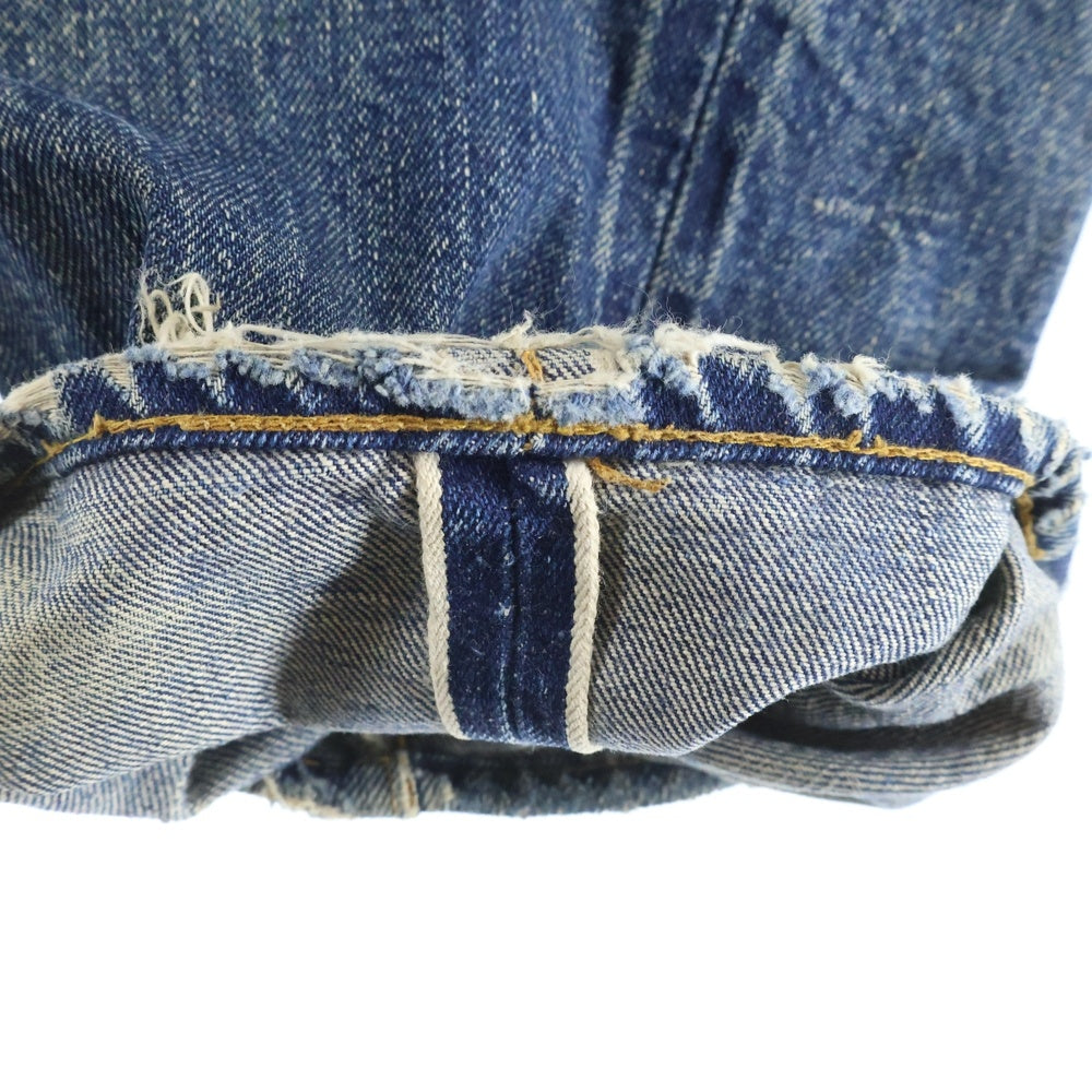 Levi's(リーバイス) 70s VINTAGE 501 66前期 ビッグE ボタン裏刻印6 不均等V 紙パッチ ボタンフライ デニムパンツ ジーンズ インディゴ