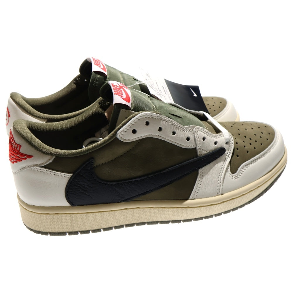 NIKE(ナイキ) ×TRAVIS SCOTT AIR JORDAN 1 LOW OG SP Reverse Olive トラヴィススコット エアジョーダン1 リバースオリーブ ローカットスニーカー US9/27cm DM7866-200