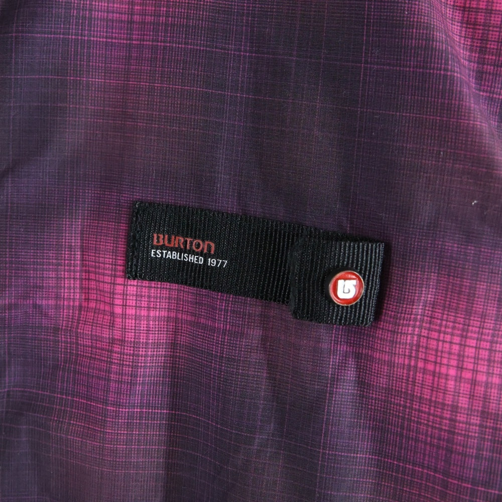 BURTON(バートン) DRY RIDE フード付き チェック ジャケット パープル 11182CN747436