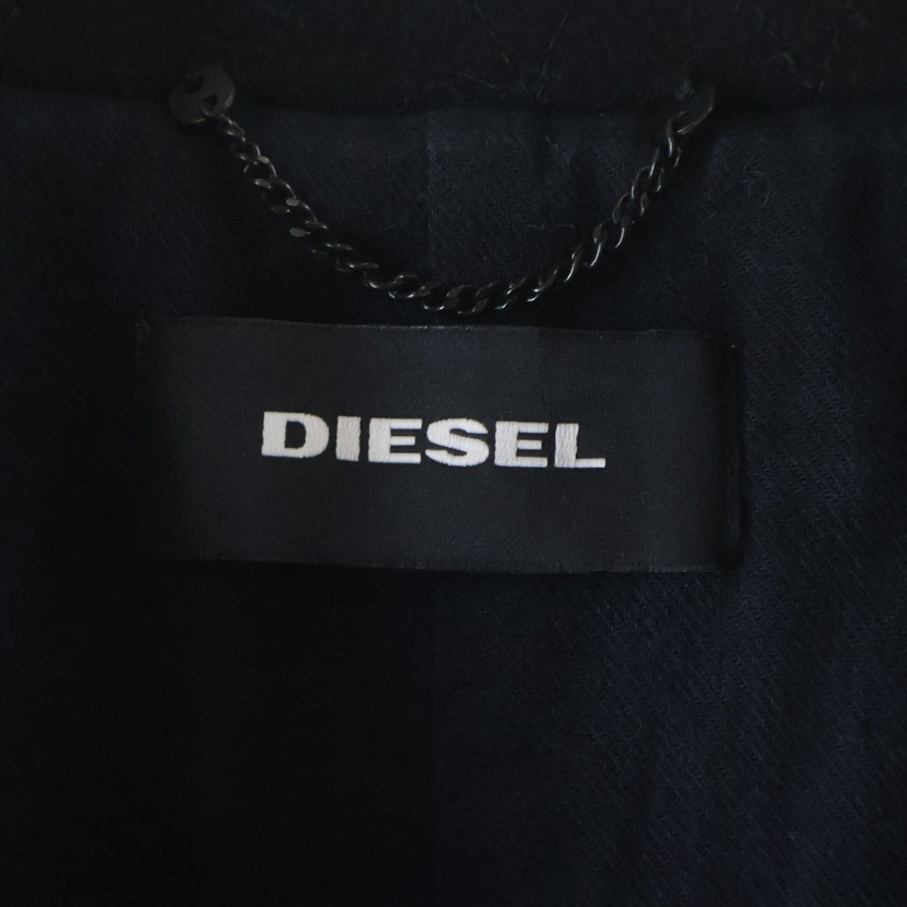 DIESEL(ディーゼル) WOOL ウール ダブル Pコート ブラック