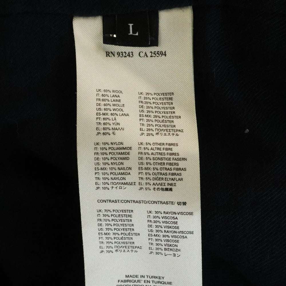 DIESEL(ディーゼル) WOOL ウール ダブル Pコート ブラック