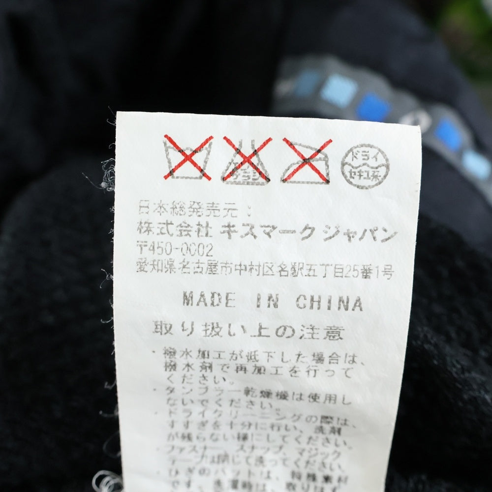 NO BRAND(ノーブランド) kissmark(キスマーク)ナイロン 中綿 カーゴパンツ ブラック KM-6S013DOME