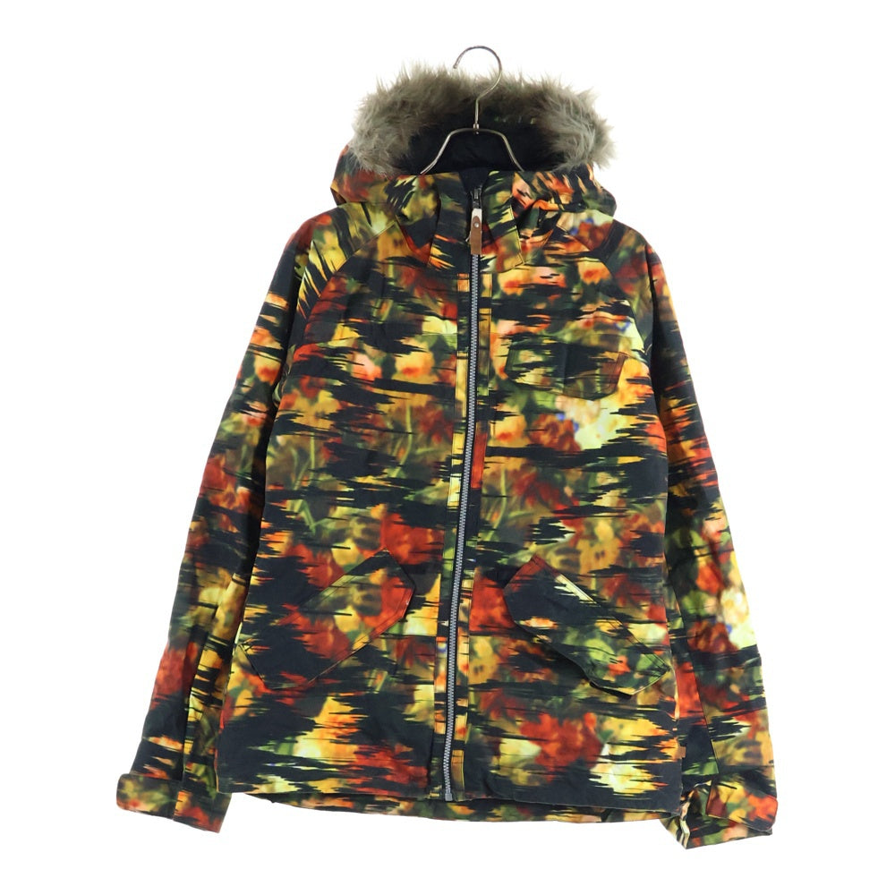 BURTON(バートン) DRY RIDE ファー付き スノーボードジャケット 総柄 マルチ 11182CN760806