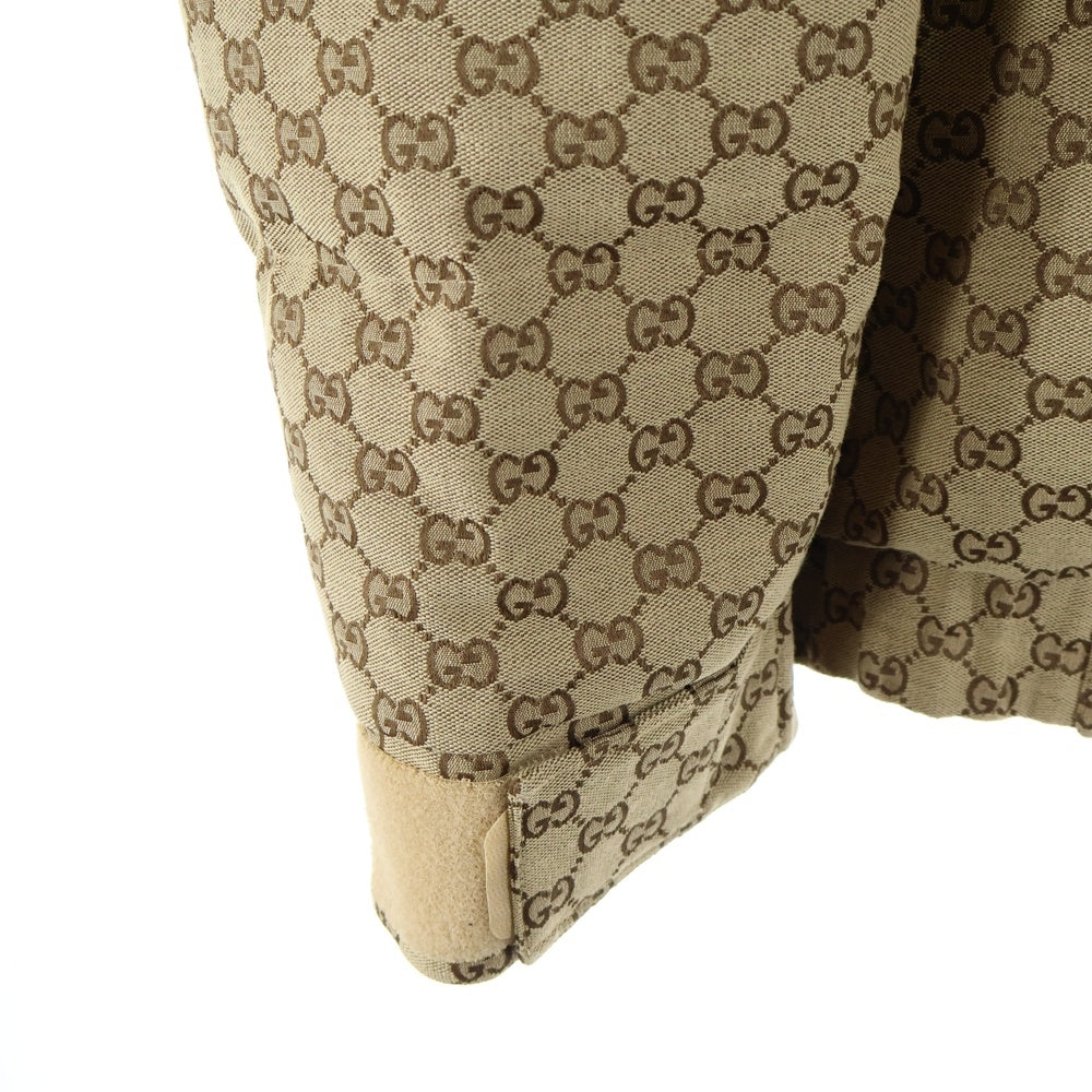 GUCCI(グッチ) GG JACQUARD HOODED DOWN JACKET GGコットンキャンバス パデッド ダウンジャケット ブラウン 751395 Z8BJ6 2190