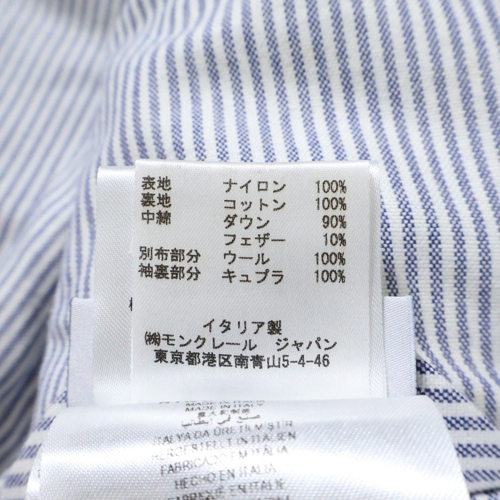 MONCLER GAMME BLEU(モンクレール・ガム・ブルー) GIUBBOTTO コットン切替 ダウンジャケット ブラック