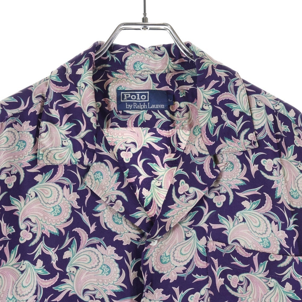 POLO RALPH LAUREN(ポロラルフローレン) 90s ペイズリー オープンカラー 半袖シャツ アロハシャツ マルチ