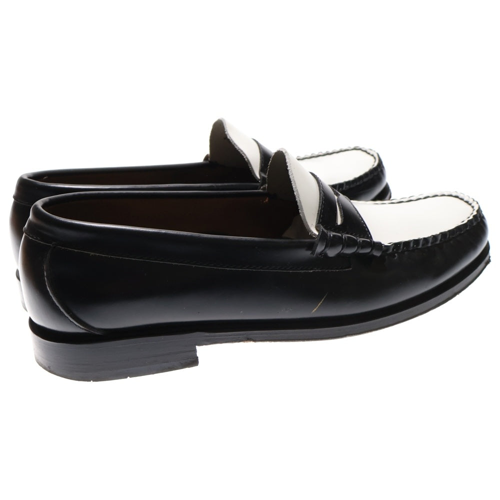 G.H.Bass(ジーエイチバス) LARSON Moc Penny ツートン ローファー 革靴 US8.5/26 ブラック/ホワイト BA11010H 001
