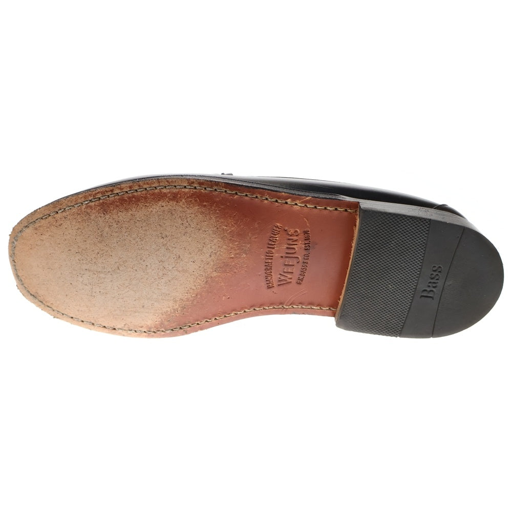 G.H.Bass(ジーエイチバス) LARSON Moc Penny ツートン ローファー 革靴 US8.5/26 ブラック/ホワイト BA11010H 001