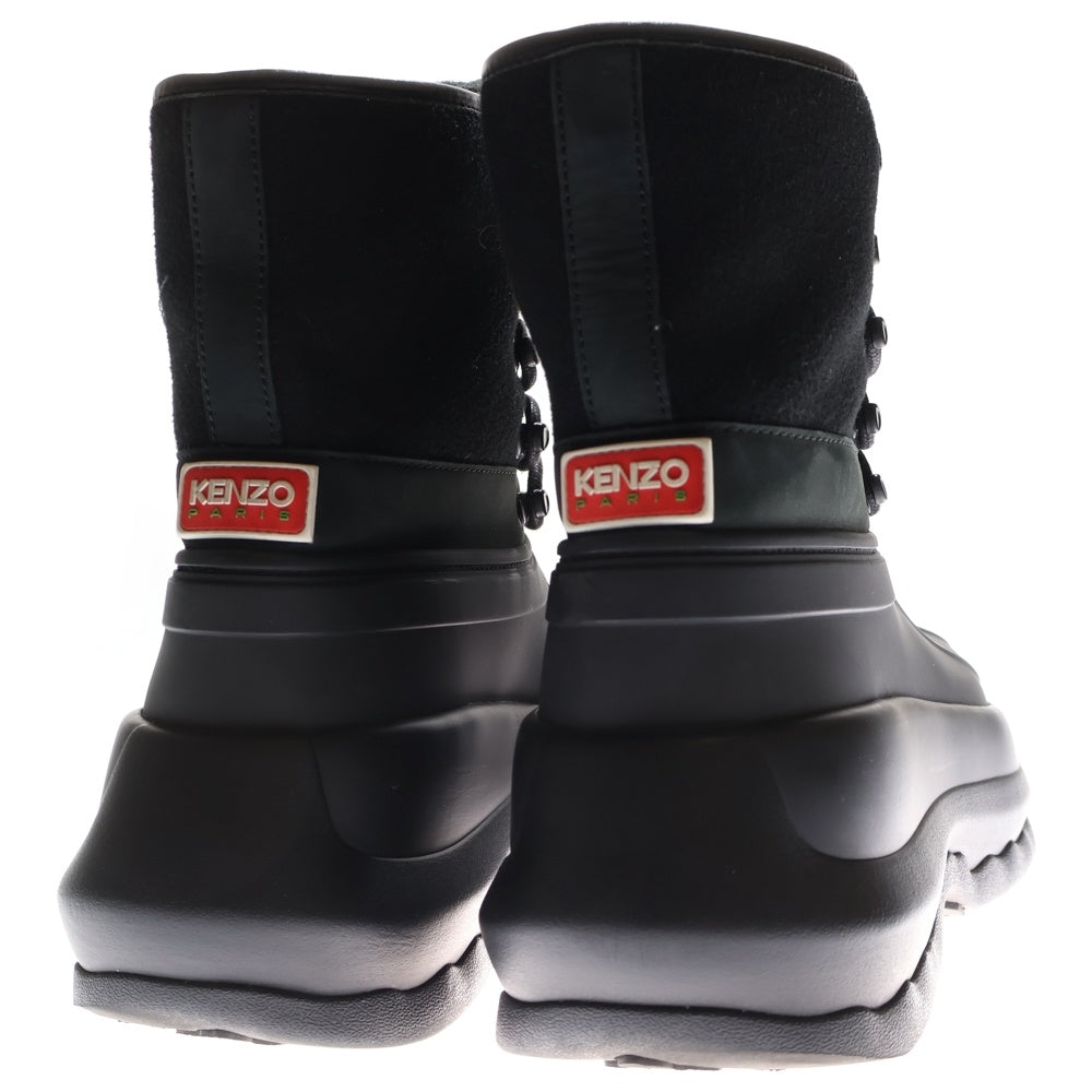KENZO(ケンゾー) ×Hunter Utilitarian Ankle Boots ハンター ユーティリタリアン アンクル ブーツ ハイカット UK9 ブラック FD65BT902F91.99