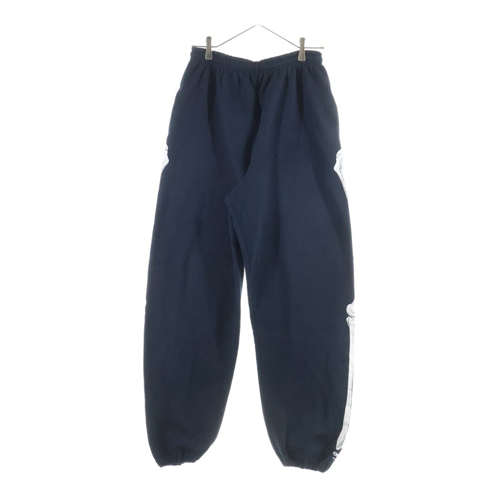 POWELL PERALTA(パウエルペラルタ) 00s 2004 Bones Sweat Pants ボーンズ サイドプリント スウェットパンツ ブラック