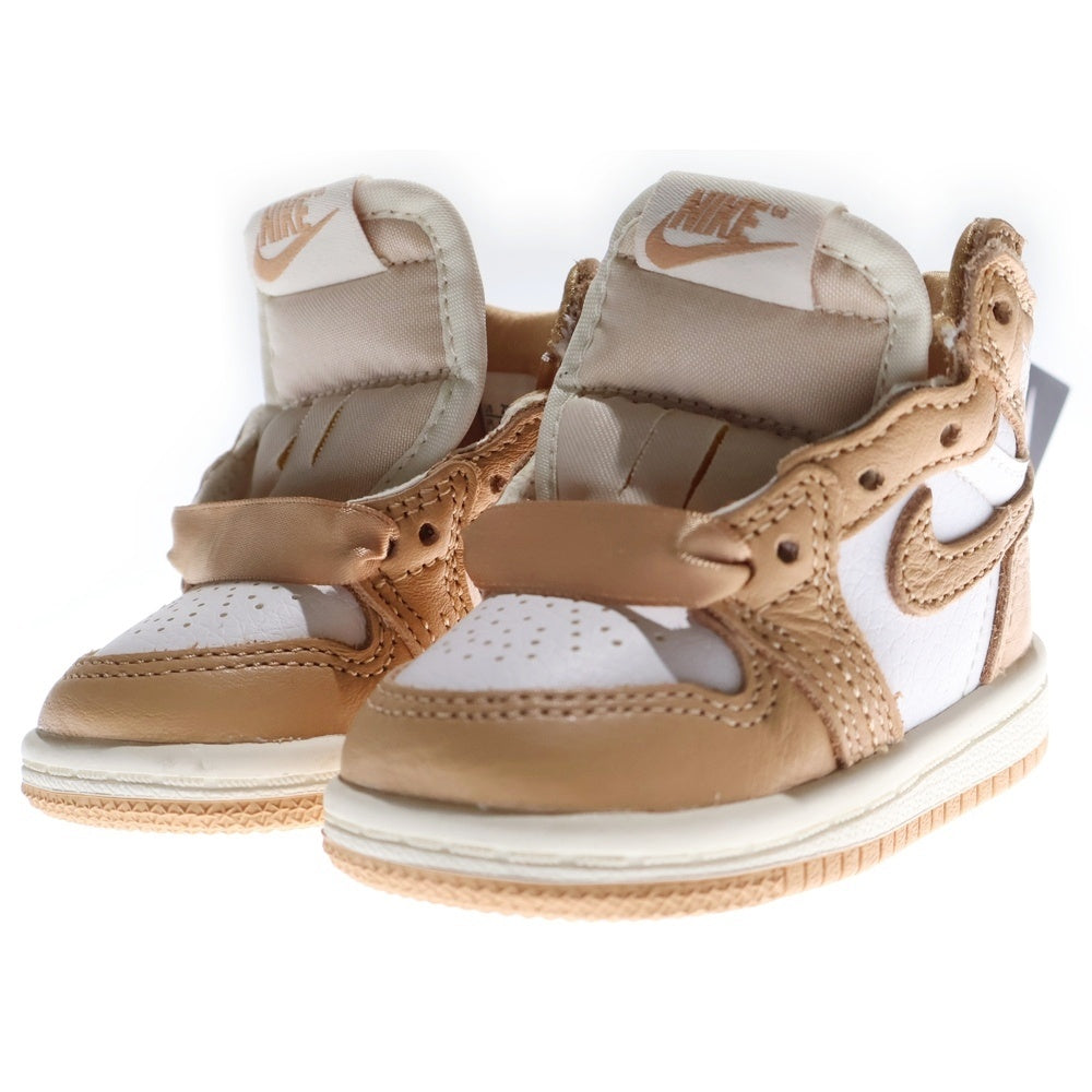 NIKE(ナイキ) TD Air Jordan 1 Retro High OG Praline エアジョーダン 1 レトロハイオージー プラリネ ハイカットスニーカー ベージュ US2C/8cm FN6623-201 キッズ