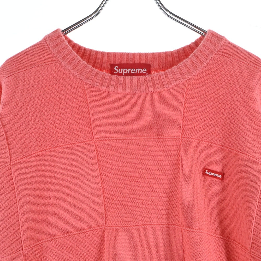 supreme checkerboard small box logo ニット Supreme Tonal Checkerboard Small Box Sweater (SS21) - $138