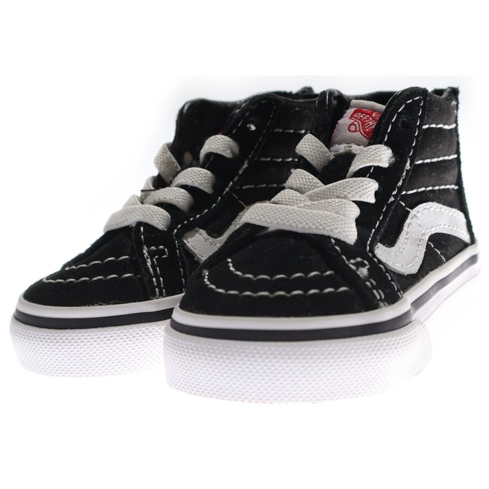 VANS(ヴァンズ) スケート ジップ ハイカットスニーカー ブラック US1/7cm SK8-Hi Zip キッズ