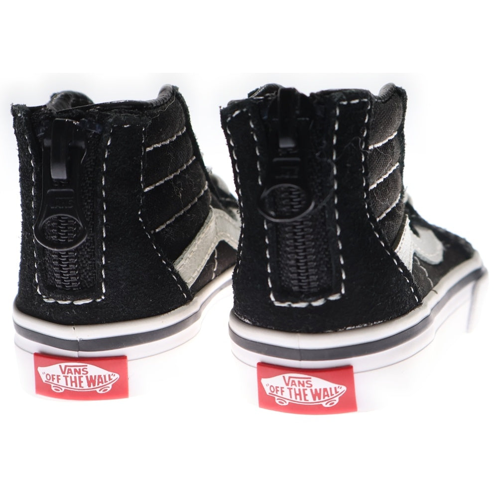 VANS(ヴァンズ) スケート ジップ ハイカットスニーカー ブラック US1/7cm SK8-Hi Zip キッズ