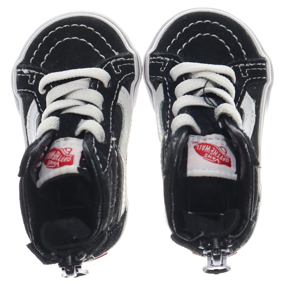 VANS(ヴァンズ) スケート ジップ ハイカットスニーカー ブラック US1/7cm SK8-Hi Zip キッズ