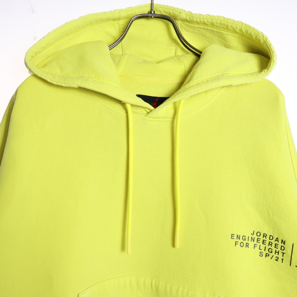 NIKE(ナイキ) JORDAN BRAND 両面プリント プルオーバーパーカー フーディー イエロー CV2768-731