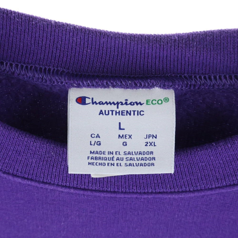 CHAMPION(チャンピオン) 無地 オーセンティック クルーネックスウェット トレーナー パープル