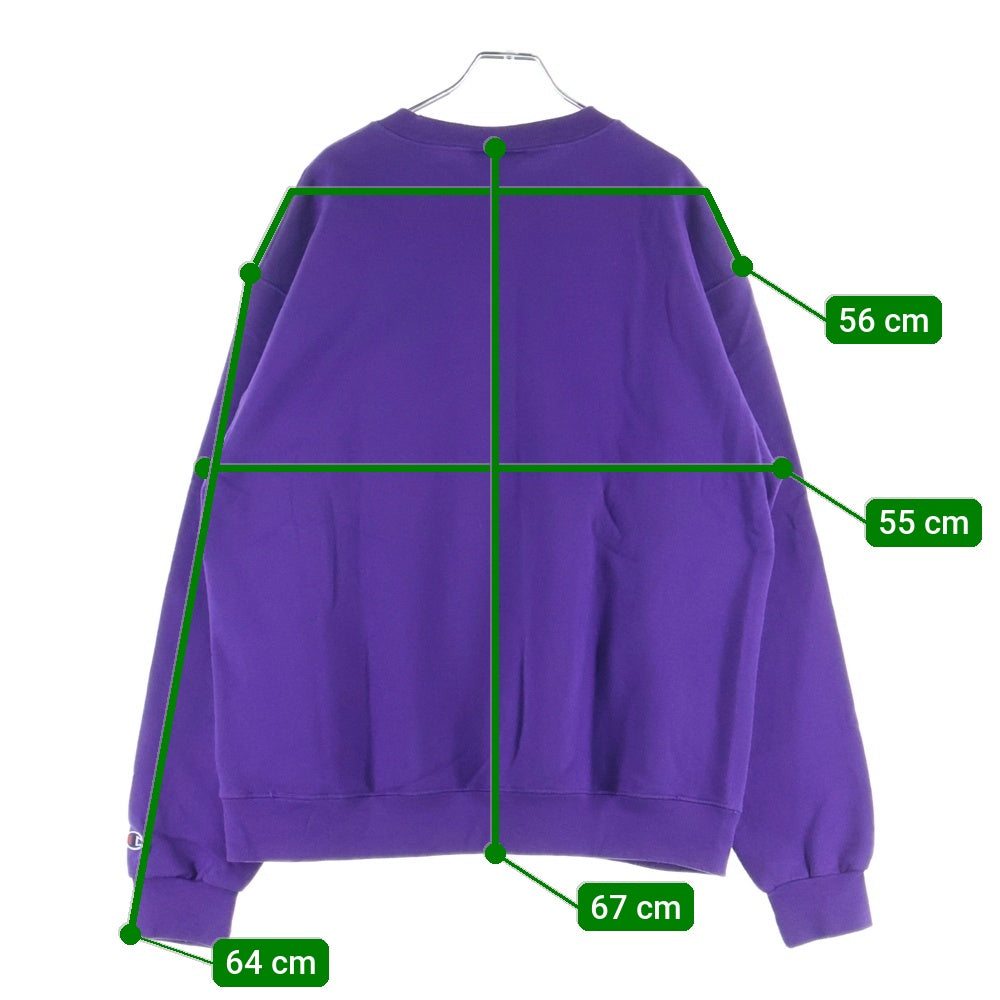 CHAMPION(チャンピオン) 無地 オーセンティック クルーネックスウェット トレーナー パープル