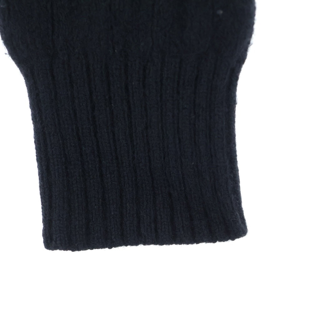 POLO RALPH LAUREN(ポロラルフローレン) スモールポニー ロゴ刺繍 コットン ケーブルニット セーター ブラック