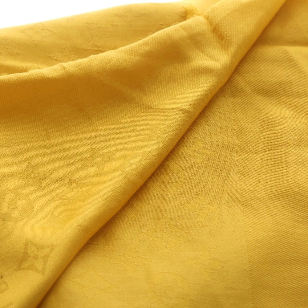 【美品】Louis Vuitton イエロー ストール 大判ショール LOUIS VUITTON(ルイヴィトン) モノグラム 大判 ショール ストール