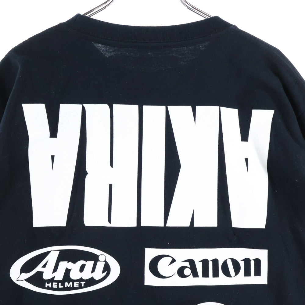 NO BRAND(ノーブランド) 【JUNKMANIA ジャンクマニア】00s NEO TOKYO TEE ネオトーキョー グラフィックプリント クルーネック 長袖Tシャツ ブラック