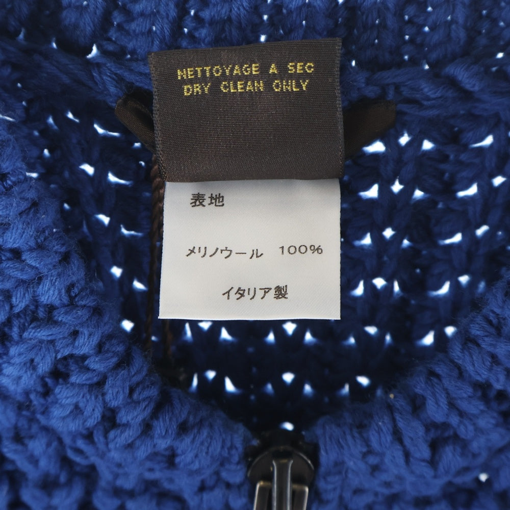 LOUIS VUITTON(ルイヴィトン) ウール ジップアップ ドライバーズニット