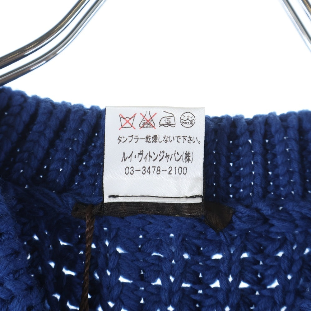 極美品　LOUIS VUITTON ドライバーズニット　刺繍LVロゴ　M ウール 極美品 LOUIS VUITTON ドライバーズニット 刺繍LVロゴ M ウール 極美品