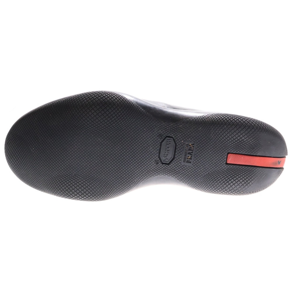 PRADA SPORT(プラダ スポーツ) レザー ハイカット ドライビングシューズ チャッカブーツ ブラック 743