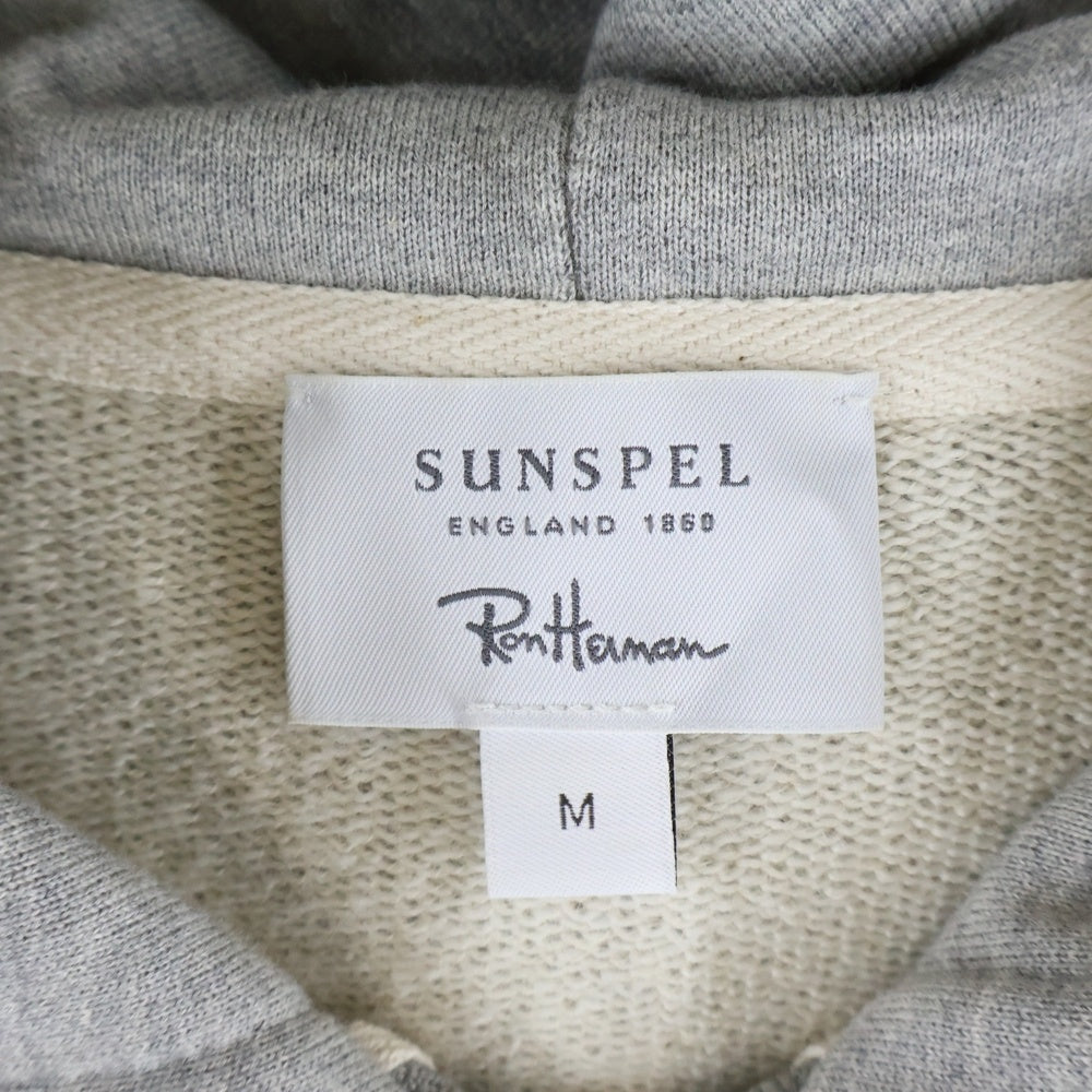 RON HERMAN(ロンハーマン) 20AW ×SUNSPEL コットン ジップアップパーカー フーディー グレー 572-2169571