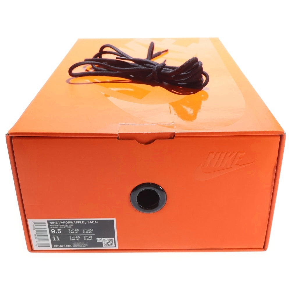 NIKE(ナイキ) ×sacai VAPOR WAFFLE BLACK GUM ヴェイパーワッフル ローカットスニーカー ブラックガム ブラック US9.5/27.5cm DD1875-001