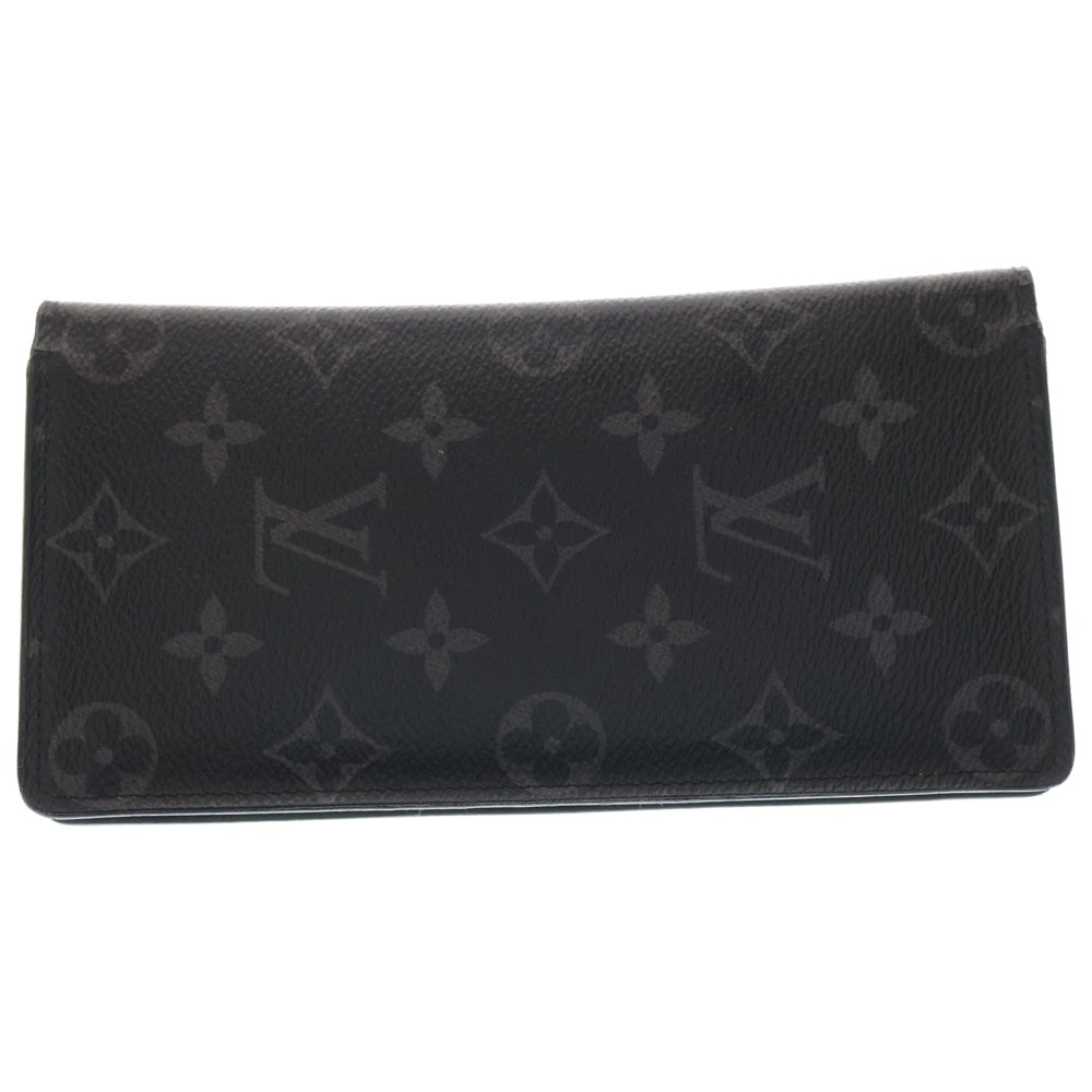 LOUIS VUITTON(ルイヴィトン) ポルトフォイユ・ブラザ モノグラム・エクリプス ロングウォレット 二つ折り長財布 ブラック レザー M61697