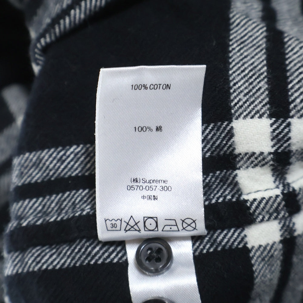 SUPREME(シュプリーム) 19AW Tartan Flannel Shirt Black タータン フランネル チェック 長袖シャツ ブラック/ホワイト