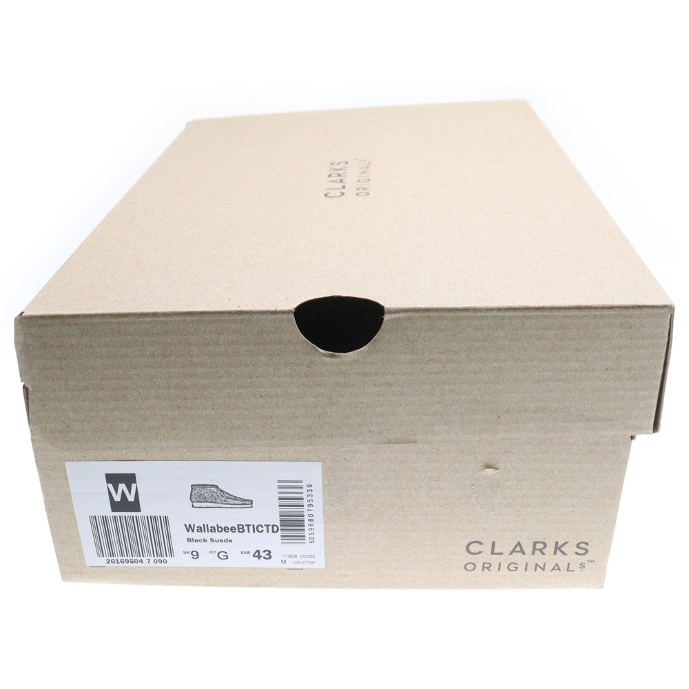 Clarks(クラークス) WALLABEE BTICTD ワラビー ブラックスエード ミッドカットシューズ チャッカブーツ ブラック US10/28cm 261695047090