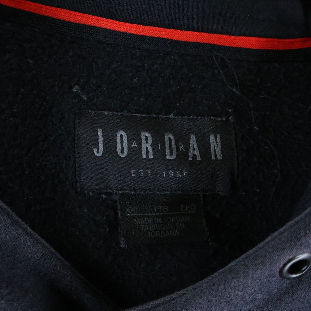 NIKE(ナイキ) M J JUMPMAN FLEECE ロゴプリント フーディー スウェットプルオーバーパーカー ブラック 940108-010