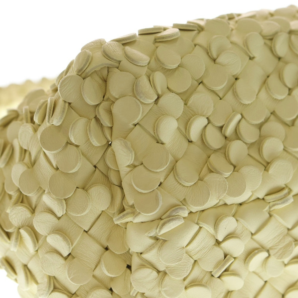 BOTTEGA VENETA(ボッテガヴェネタ) 23AW Small Cabat Bucket スモース カバ バケット ラムスキン レザースパンコール ポーチ付き トートバッグ イエロー