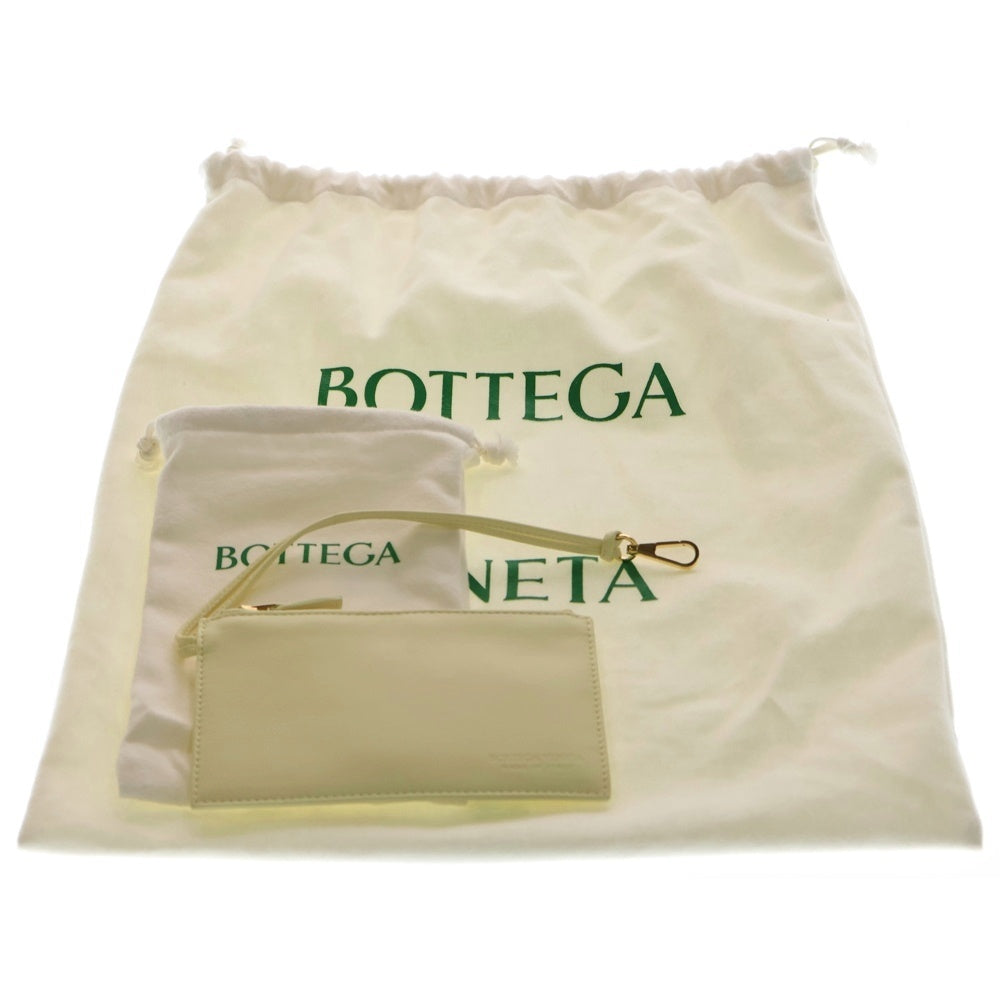 BOTTEGA VENETA(ボッテガヴェネタ) 23AW Small Cabat Bucket スモース カバ バケット ラムスキン レザースパンコール ポーチ付き トートバッグ イエロー