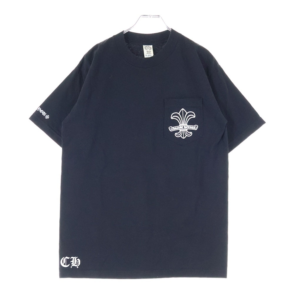 CHROME HEARTS(クロムハーツ) BS FLEUR S/S TEE BSフレア プリント クルーネック 半袖ポケットTシャツ カットソー ブラック