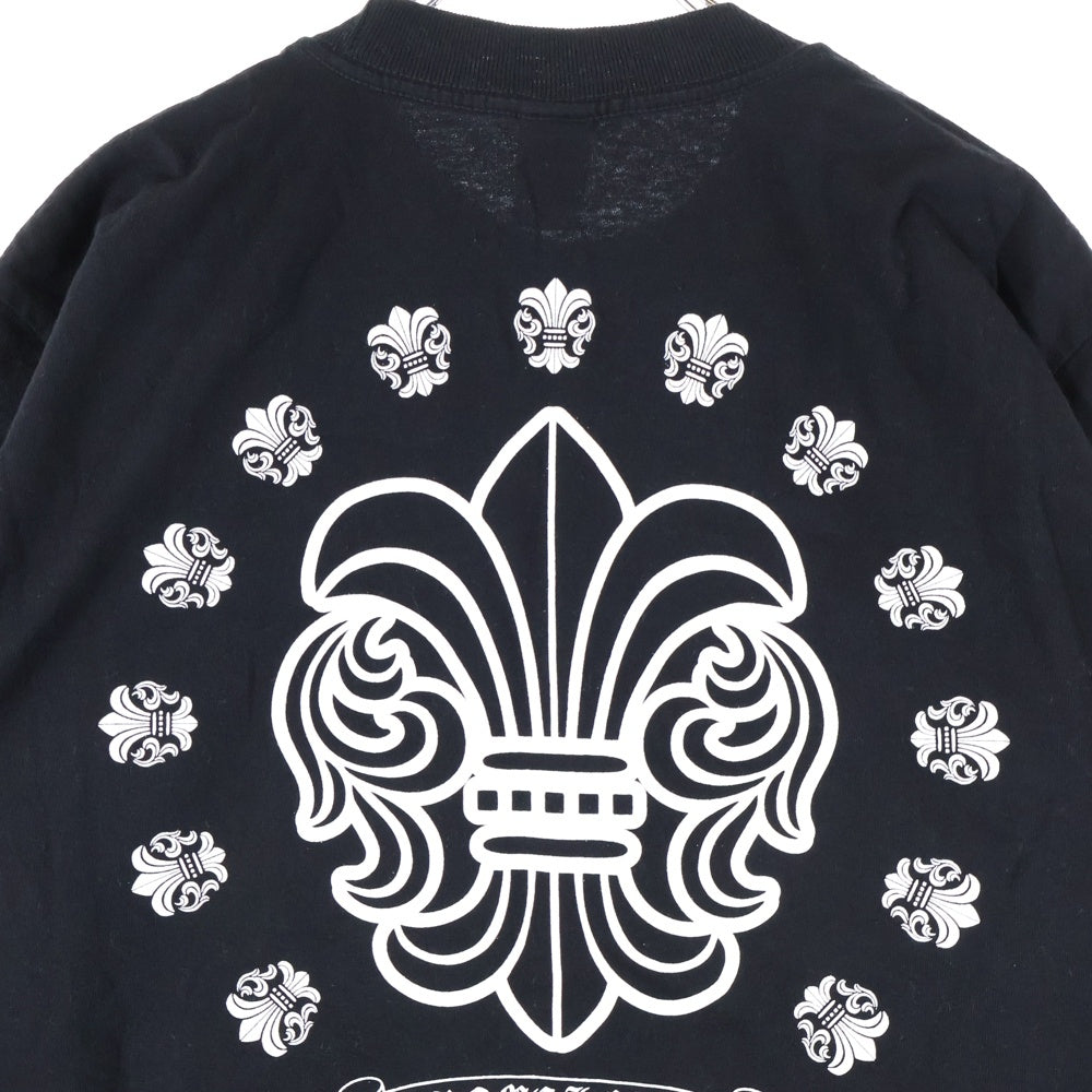 CHROME HEARTS(クロムハーツ) BS FLEUR S/S TEE BSフレア プリント クルーネック 半袖ポケットTシャツ カットソー ブラック
