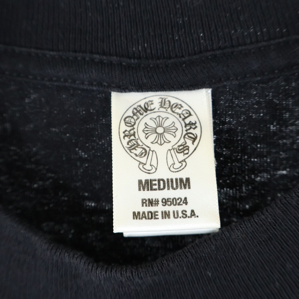 CHROME HEARTS(クロムハーツ) BS FLEUR S/S TEE BSフレア プリント クルーネック 半袖ポケットTシャツ カットソー ブラック