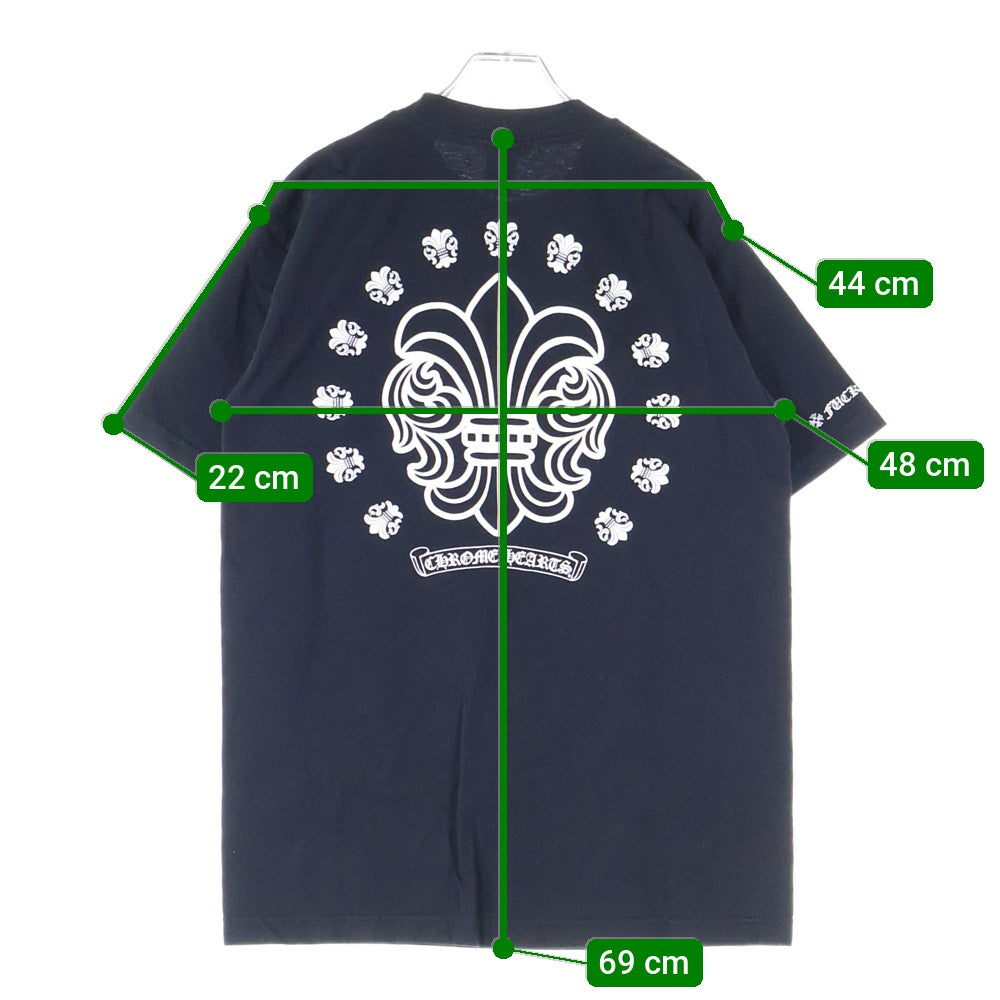 CHROME HEARTS(クロムハーツ) BS FLEUR S/S TEE BSフレア プリント クルーネック 半袖ポケットTシャツ カットソー ブラック