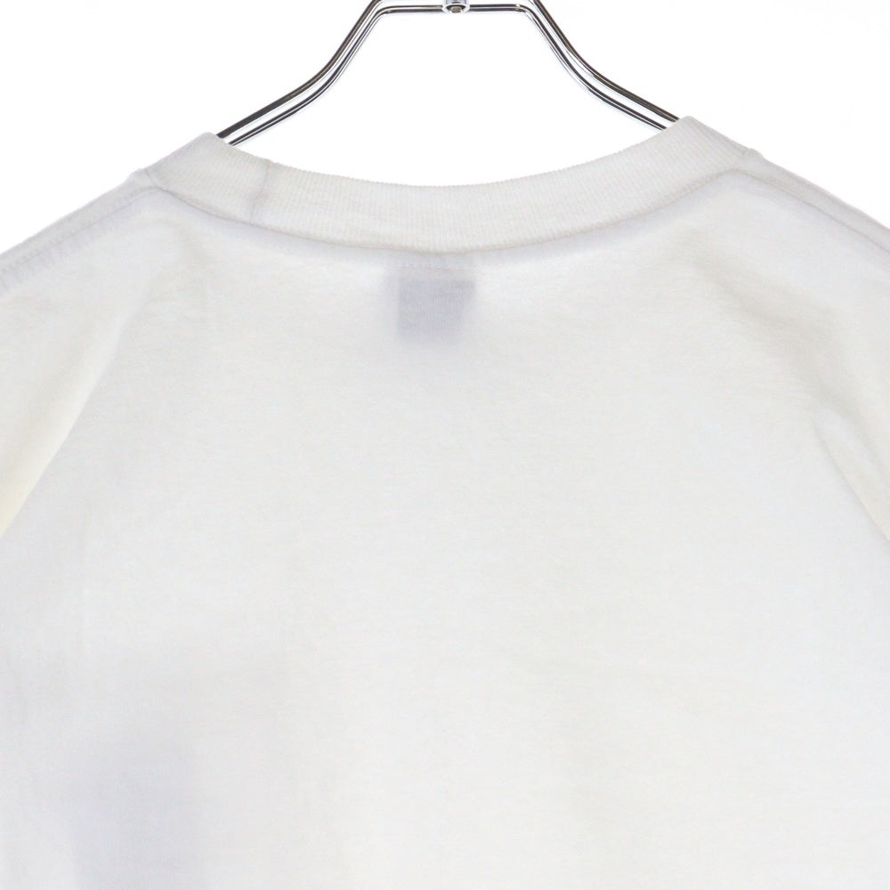 CHROME HEARTS(クロムハーツ) OLD T-BAR SCROLL S/S TEE オールド サイドTバー CHクロス プリント クルーネック 半袖ポケットTシャツ カットソー ホワイト