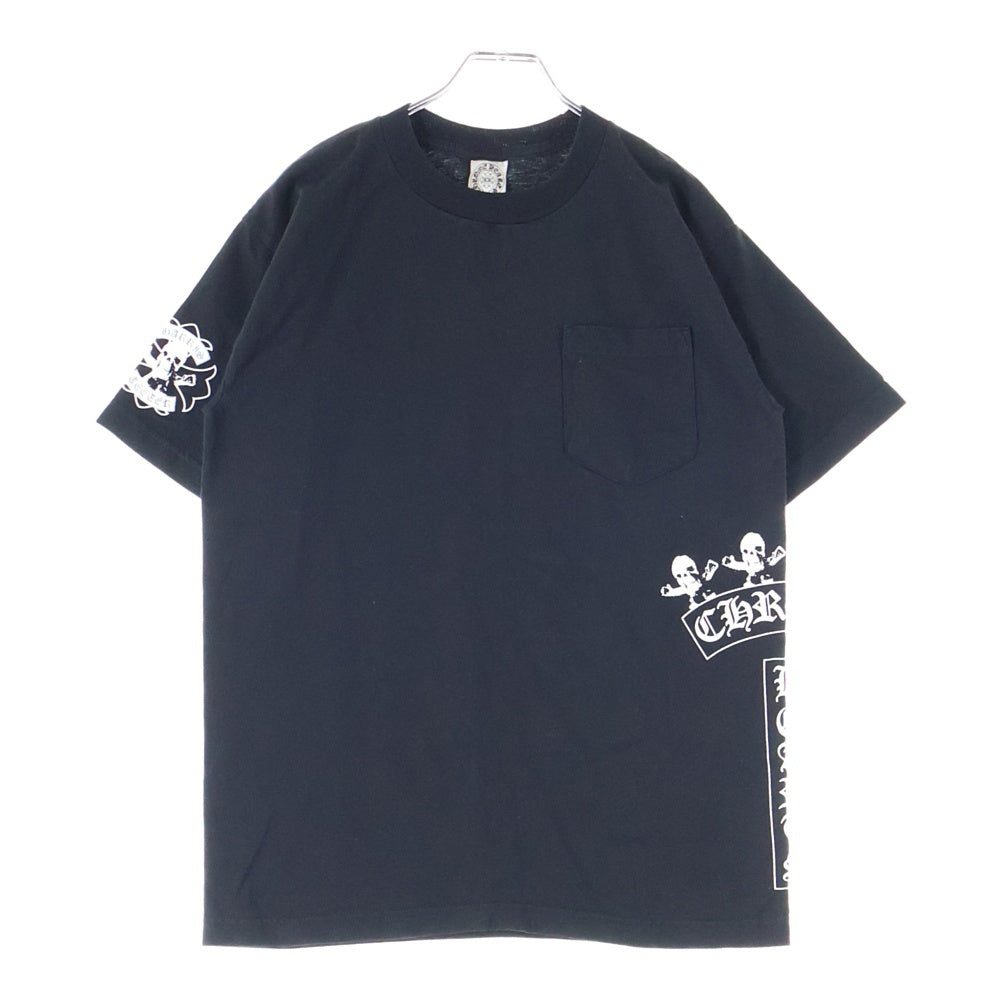 CHROME HEARTS(クロムハーツ) OLD FOTI HARRIS TEETER S/S TEE オールド フォティ ハリスティーター Tバー プリント クルーネック 半袖ポケットTシャツ カットソー ブラック