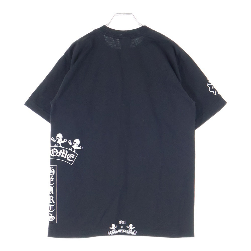 CHROME HEARTS(クロムハーツ) OLD FOTI HARRIS TEETER S/S TEE オールド フォティ ハリスティーター Tバー プリント クルーネック 半袖ポケットTシャツ カットソー ブラック