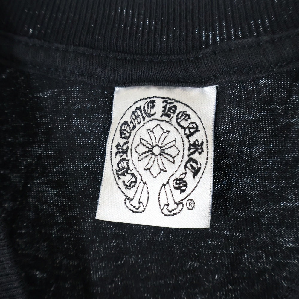 CHROME HEARTS(クロムハーツ) OLD FOTI HARRIS TEETER S/S TEE オールド フォティ ハリスティーター Tバー プリント クルーネック 半袖ポケットTシャツ カットソー ブラック
